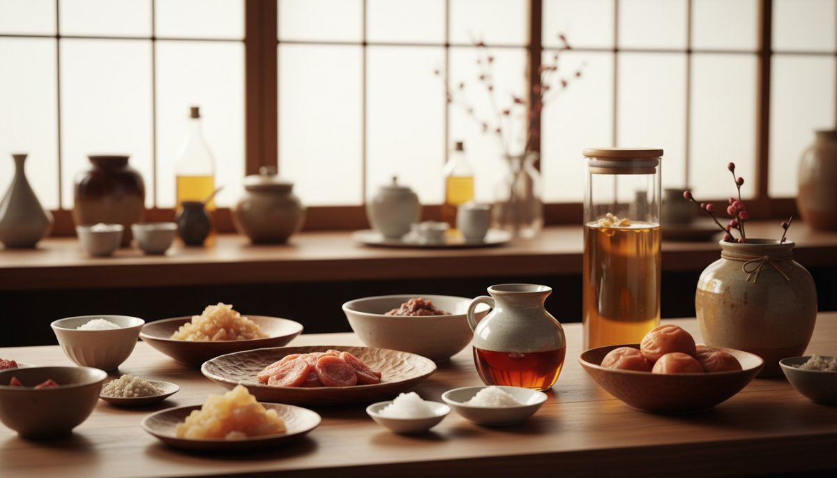 美濃与の梅加工品と和菓子原料の品揃え