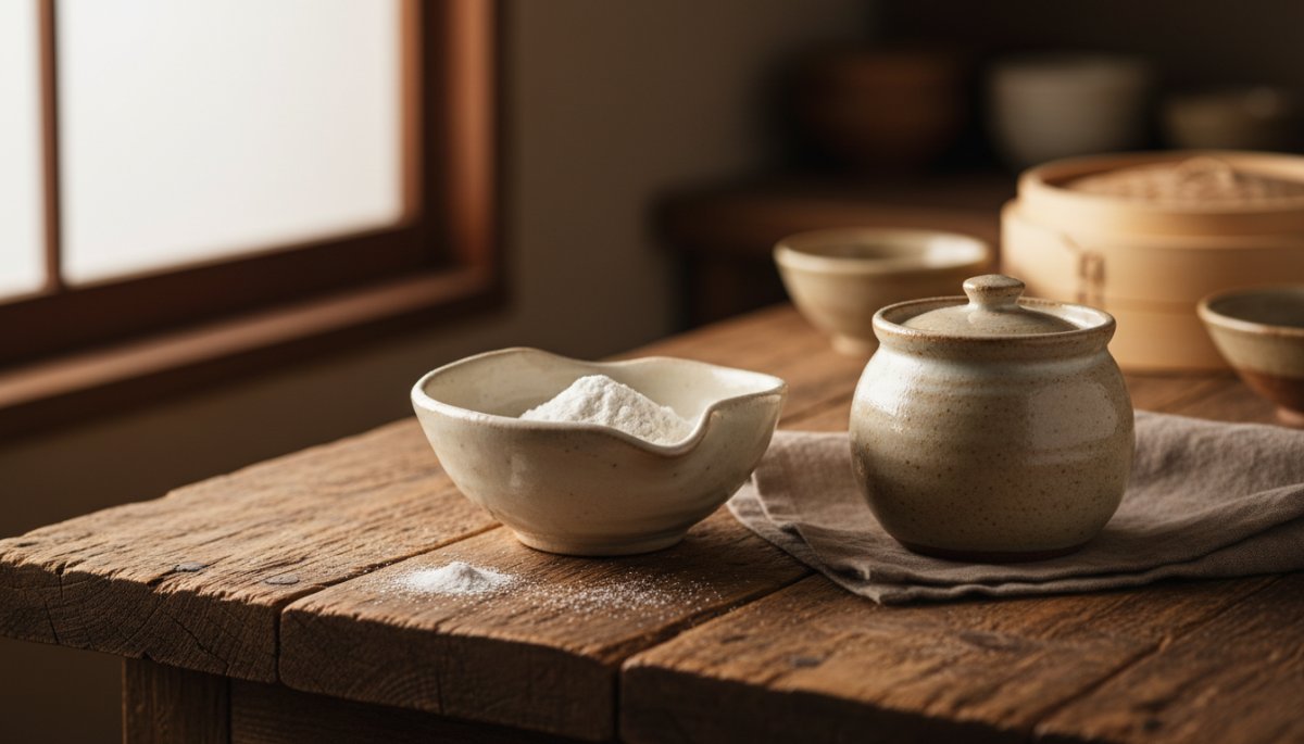 どら焼き生地の膨張剤と重曹の配合イメージ