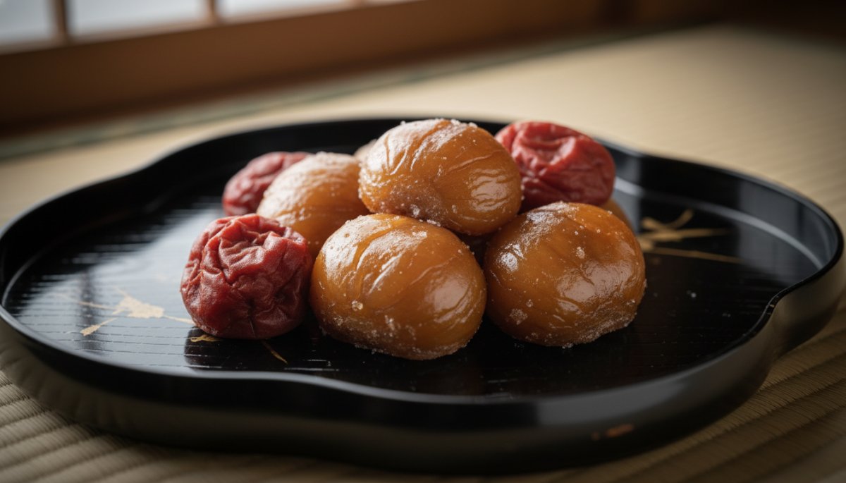 栗と梅の甘露煮 冬の和菓子材料