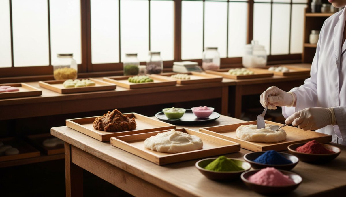 和菓子原料の品質管理イメージ