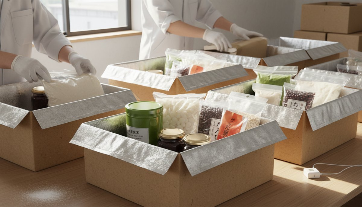 和菓子原料の配送と物流イメージ