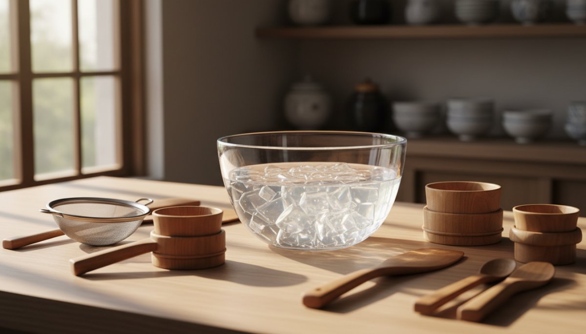 透明感のある和菓子ゼリーの配合イメージ