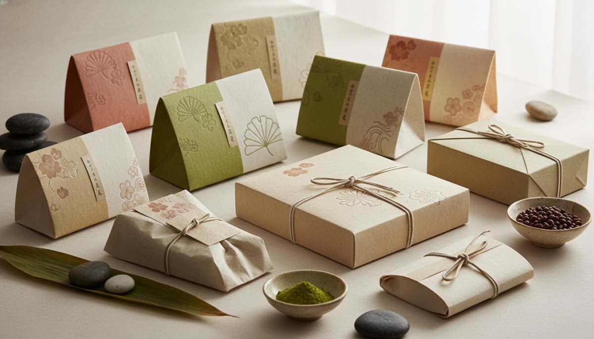 環境に配慮した和菓子パッケージデザイン