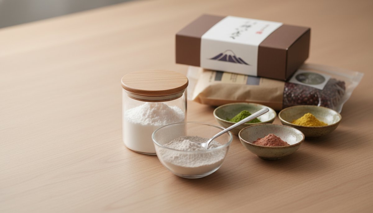 和菓子作りの専門材料と美濃与の友シリーズ