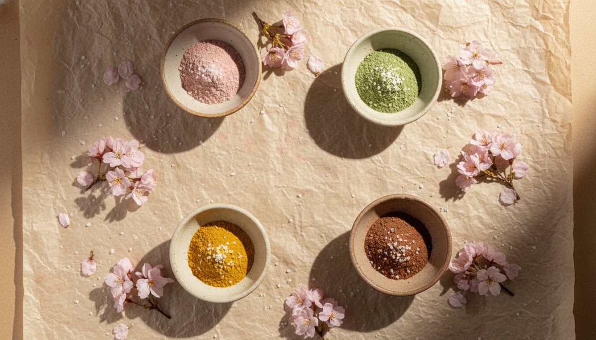 和菓子用天然着色料と桜の花塩漬