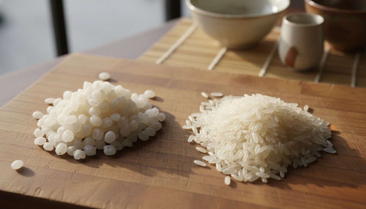 もち米とうるち米の配合比率を示す和菓子原料