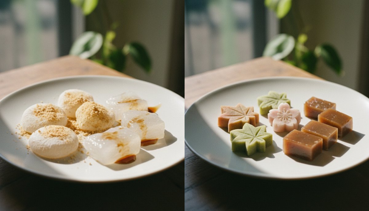 和菓子 食感比較 馬鈴薯澱粉 透明度 品質