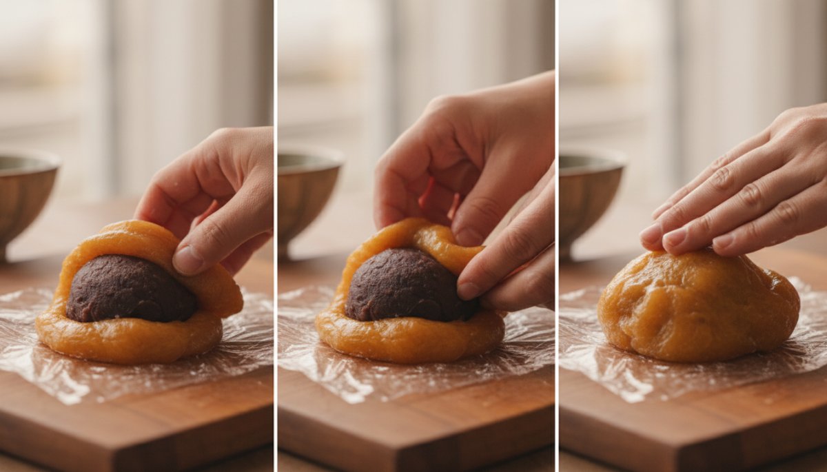 わらび饅頭 作り方 包み方 手作り