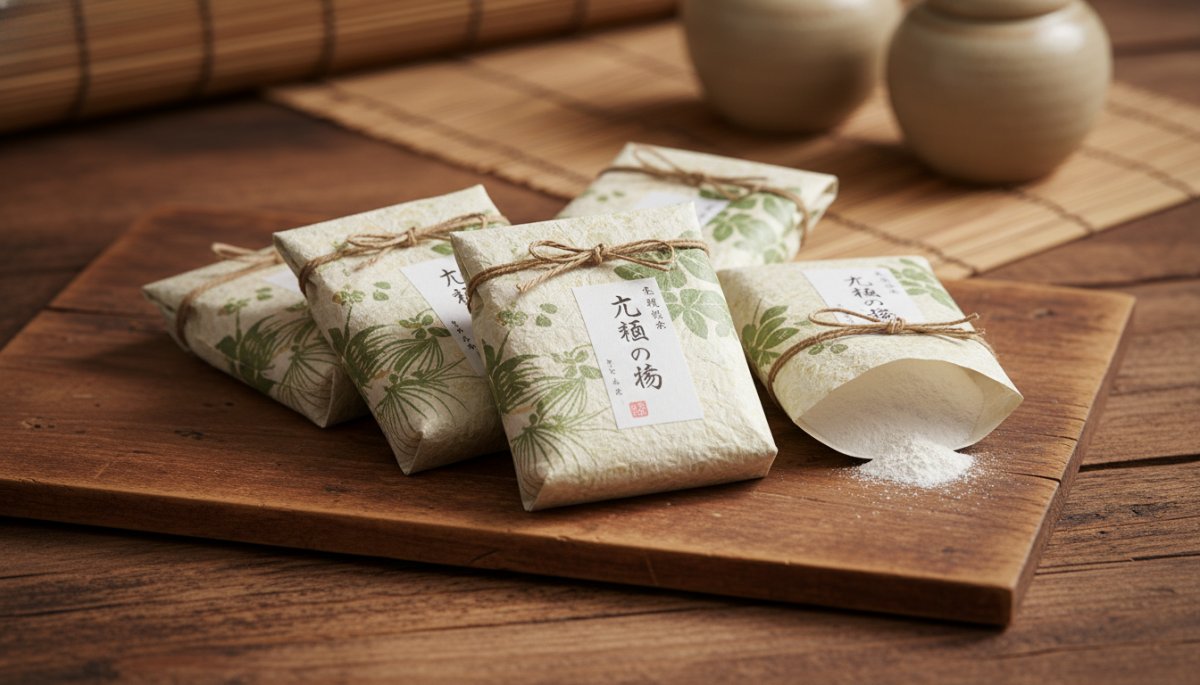 和菓子原料の本蕨粉パッケージ