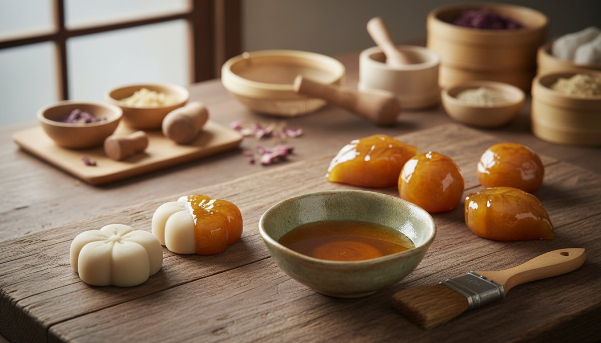 還元水飴を使った和菓子のツヤ出し技法