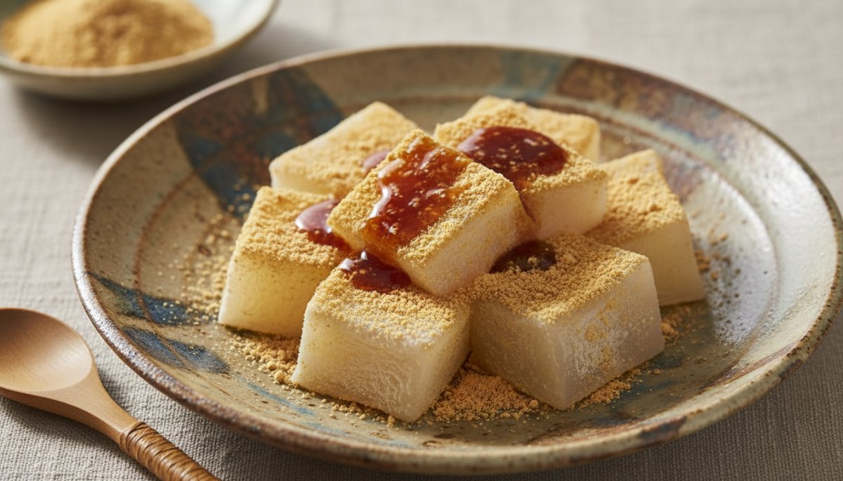 葛餅の透明感と美しい食感