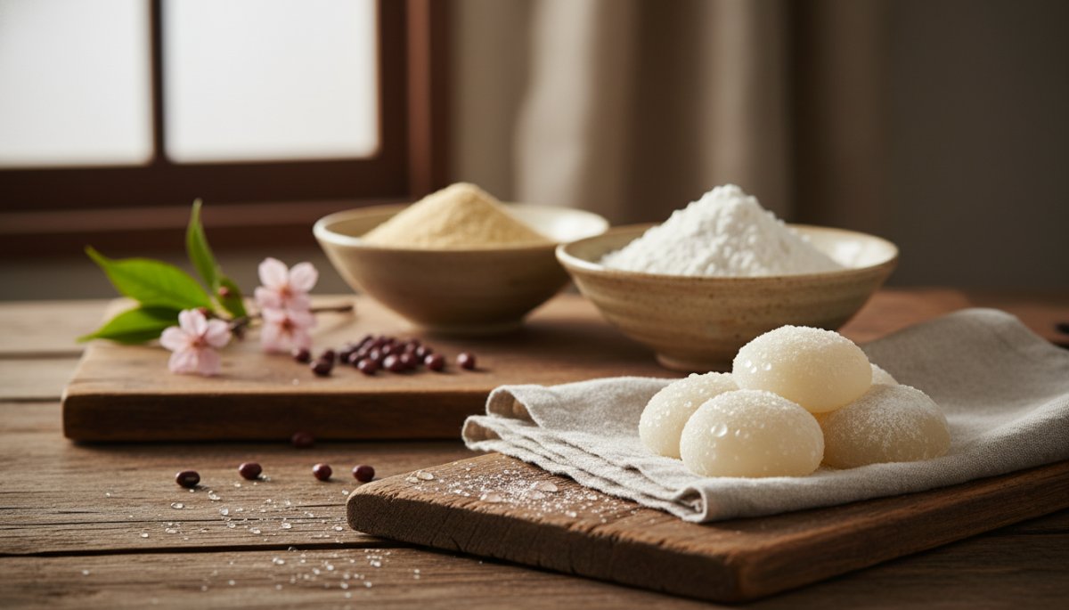 和菓子をもっちり仕上げる原料選び｜食感を生む材料と配合のコツ